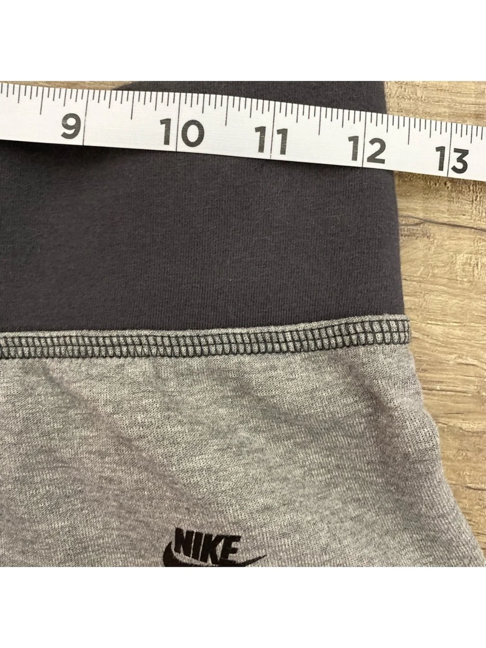 Nike Kids Gray and Black Colorblock Leggings